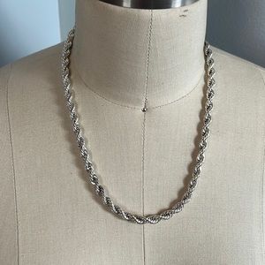 Silver plated chain necklace